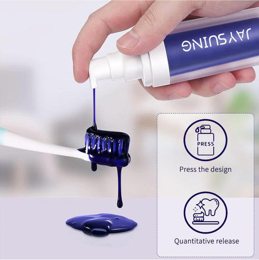 Neyeau Purple Toothpaste for Teeth Whitening,Teeth Whitening Booster, Color Corrector Toothpaste, Purple Whitening Toothpaste Purple Teeth Whitening for Removal Refresher and Reduce Yellowing Gentle