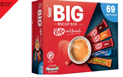 Bars Nestle The BIG Biscuit Box 69 Bars (1 Box) BBE 02-25 RRP £26.99 Sale price £11.99 free shipping