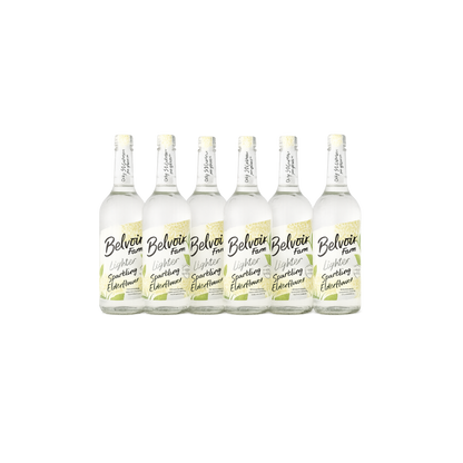 Belvoir Farm Lighter Sparkling Elderflower Drink 30% Less Sugar (6x750ml)