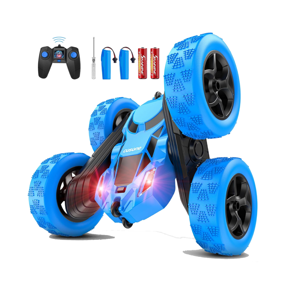 CYM Remote Control Cars, RC Stunt Car, 4WD 2.4 Ghz Remote Control Car with LED