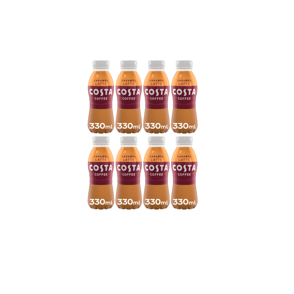 Costa Coffee Caramel Latte Iced Coffee (8x330ml)