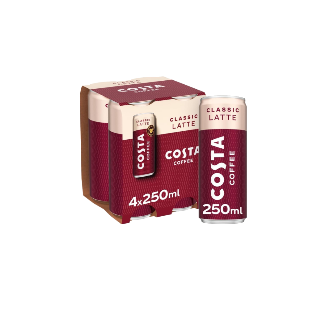 Costa Coffee Classic Latte Iced Coffee  (16x250ml)