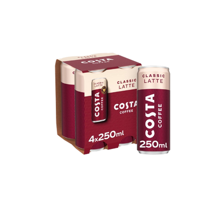 Costa Coffee Classic Latte Iced Coffee  (16x250ml)