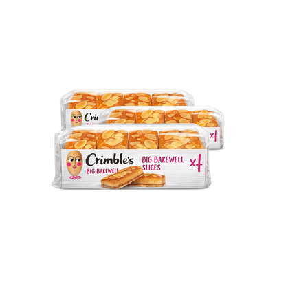 Crimble's Bakewell Slices (3x200g)