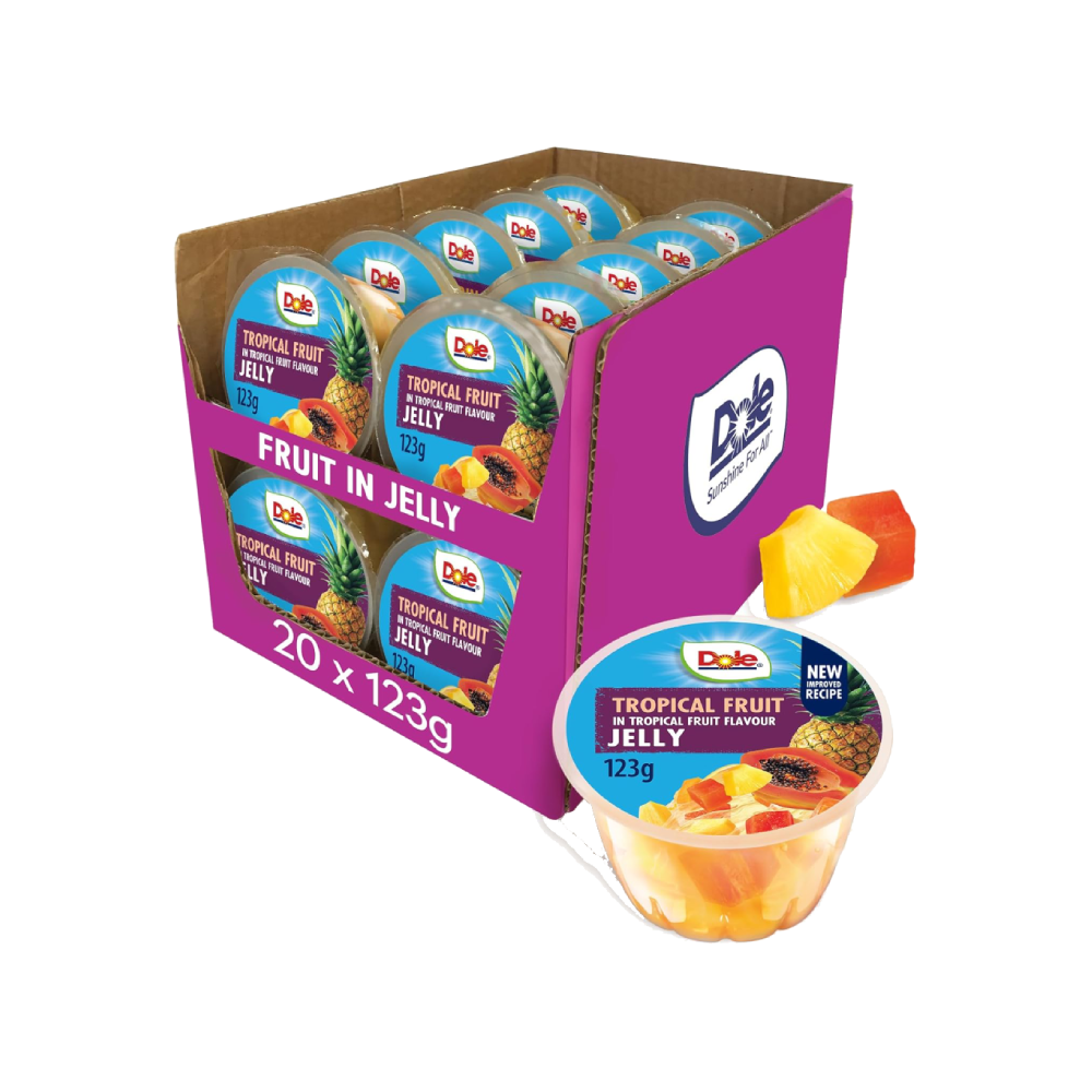 Dole Tropical Fruit in Jelly Fruit Pots (20x123g)
