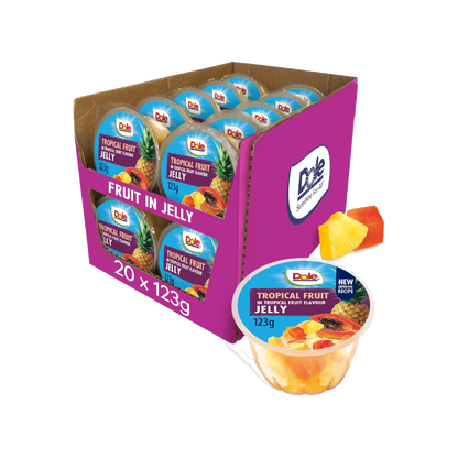 Dole Tropical Fruit in Jelly Fruit Pots (20x123g)