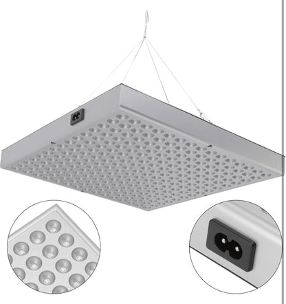 Home Tanning Lamp,Face and Body Sunlamp with Hanging Ring Hook and Blindfold,460nm Full Blue Therapy Lamp LED Skin Tanning Light with 225pcs LEDs 15W,Eye Protection Self Tanning Machine for Face,Body