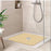 HITSLAM Square Loofah Shower Mat, 60 x 60 cm Bath Mat Non Slip for Bathroom, Soft PVC Washable Bathtub Mat with Drain, Quick Drying Shower Mat for Inside Shower, Beige
