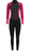 Mountain Warehouse Women's full suit Pink / Black 2.5mm Thickness Full Wetsuit - UPF 50+, Contour Fit, Adjustable Neck, Rubber Panel for Improved Grip - Long Sleeve Spring Summer Wet Suit for Bodyboarding & Surfing