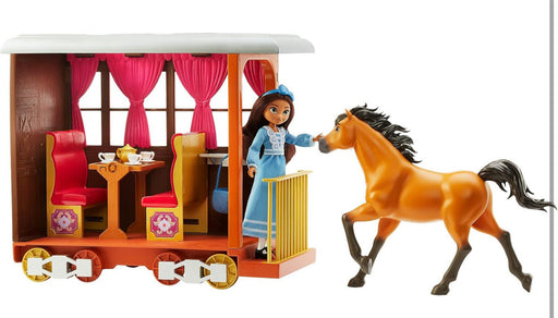 Spirit Untamed Lucky's Train Home Playset Luck Doll Horse Accessories Age 3+