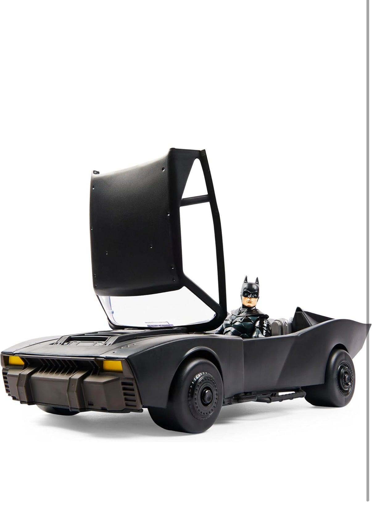 DC Comics, Batman Batmobile with 30-cm Batman Figure, The Batman Movie Collectible, Kids’ Toys for Boys and Girls Aged 4 and up