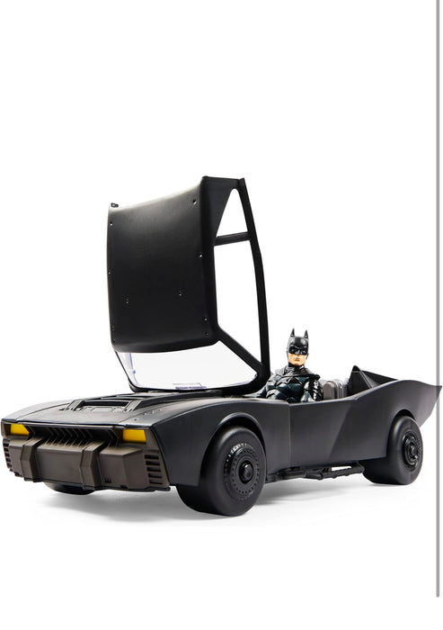 DC Comics, Batman Batmobile with 30-cm Batman Figure, The Batman Movie Collectible, Kids’ Toys for Boys and Girls Aged 4 and up