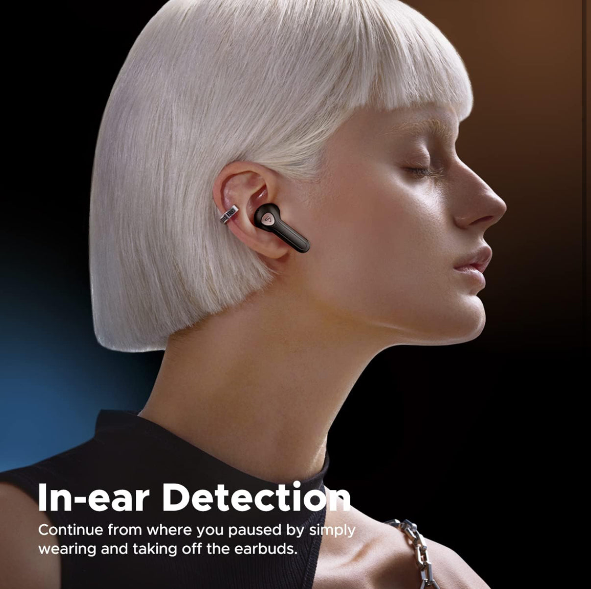 SoundPEATS Air3 Deluxe HS True Wireless Earbuds Hi-Res Audio, Semi in-Ear Bluetooth 5.3 Earphones with LDAC In-ear Detection, ENC Clear Call, Total 20H Playtime, APP Contro