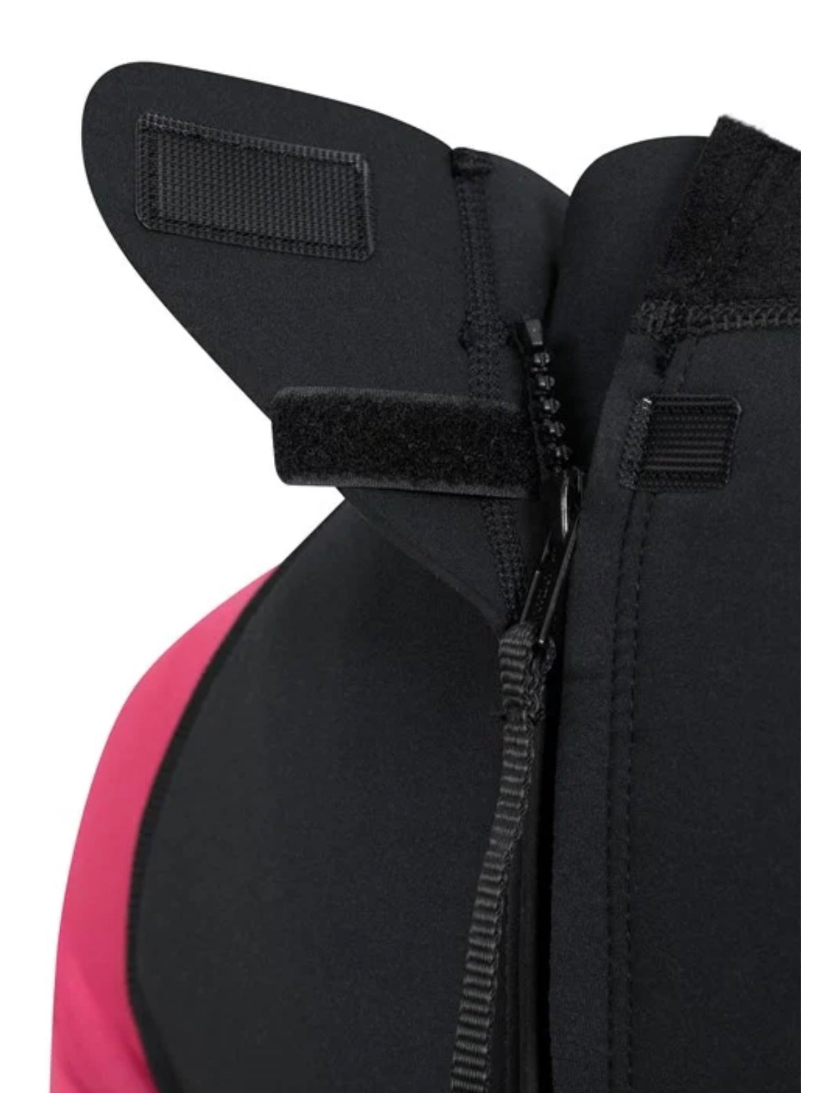 Mountain Warehouse Women's 2.5mm Thickness Full Wetsuit / half sleeve pink / Black UPF 50+, Contour Fit, Adjustable Neck, Rubber Panel for Improved Grip - Long Sleeve Spring Summer Wet Suit for Bodyboarding & Surfing