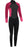 Mountain Warehouse Women's full suit Pink / Black 2.5mm Thickness Full Wetsuit - UPF 50+, Contour Fit, Adjustable Neck, Rubber Panel for Improved Grip - Long Sleeve Spring Summer Wet Suit for Bodyboarding & Surfing
