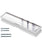 Keypak 12 inch (30.6cm) Door Letterbox - Fits 40-80mm Doors, Anti-Snap Flap, Internal Draught Excluder, Adjustable Letter Box for UPVC Composite Wood Doors (Silver/Polished Silver)