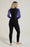 Mountain Warehouse Women's 2.5mm Thickness Full Wetsuit - black / Purple UPF 50+, Contour Fit, Adjustable Neck, Rubber Panel for Improved Grip - Long Sleeve Spring Summer Wet Suit for Bodyboarding & Surfing