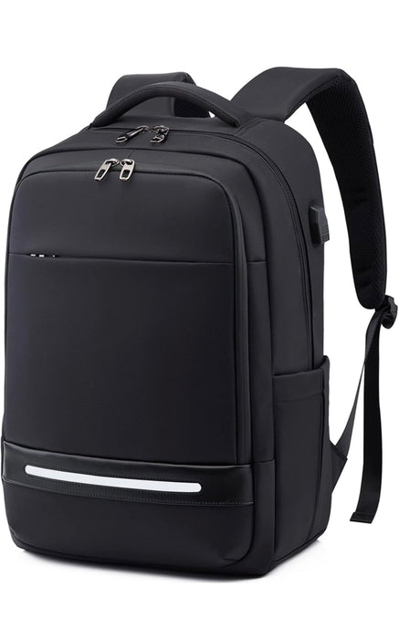 Vodlbov Laptop Backpack, 17 Inch Waterproof Business Travel Work Computer Rucksack Bag with USB Charging Port,Anti-Theft College School Bag