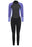 Mountain Warehouse Women's 2.5mm Thickness Full Wetsuit - black / Purple UPF 50+, Contour Fit, Adjustable Neck, Rubber Panel for Improved Grip - Long Sleeve Spring Summer Wet Suit for Bodyboarding & Surfing