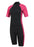 Mountain Warehouse Women's 2.5mm Thickness Full Wetsuit / half sleeve pink / Black UPF 50+, Contour Fit, Adjustable Neck, Rubber Panel for Improved Grip - Long Sleeve Spring Summer Wet Suit for Bodyboarding & Surfing