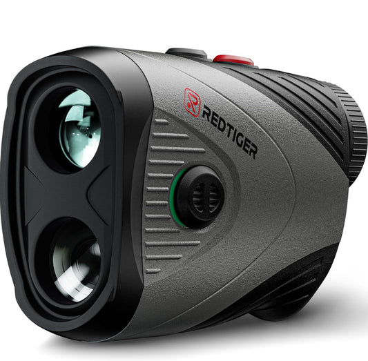 REDTIGER Golf Rangefinder with Slope On/Off, 1200 Yards, 7X Magnification, Laser Range Finder for Golf, Flag Pole Lock with Vibration, Rechargeable, Magnetic Suction
