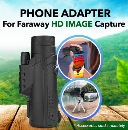 Starscope Monocular G3-10x42 Long Range Monocular Telescope | Monoculars for Adults Bird Watching, Sports, and More | Lightweight, HD Compact Monocular with BAK4 Prism and Wide Field of View