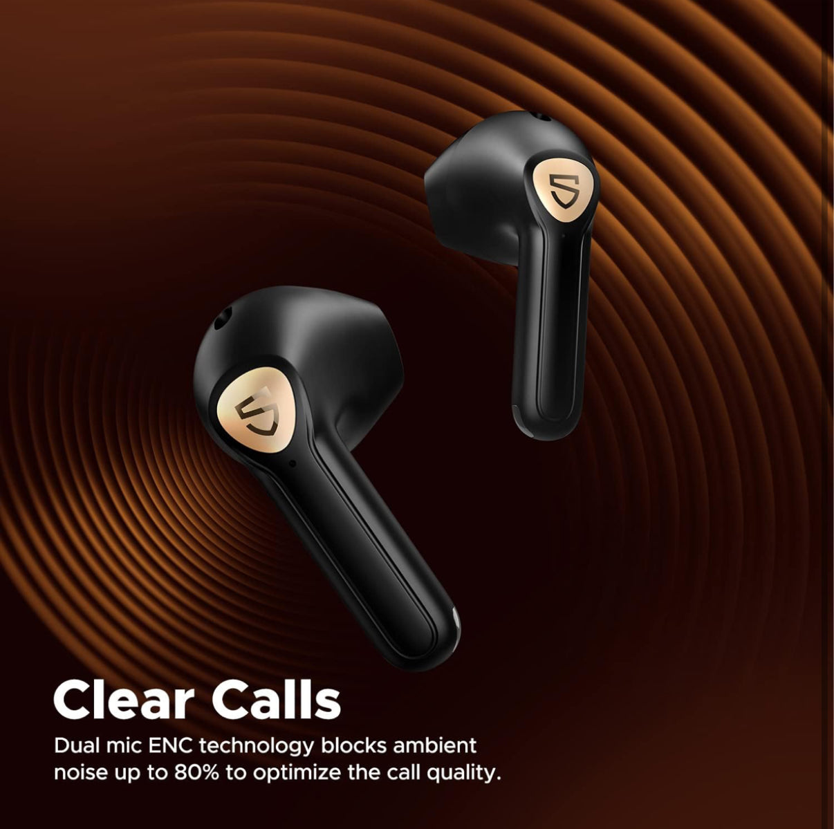 SoundPEATS Air3 Deluxe HS True Wireless Earbuds Hi-Res Audio, Semi in-Ear Bluetooth 5.3 Earphones with LDAC In-ear Detection, ENC Clear Call, Total 20H Playtime, APP Contro