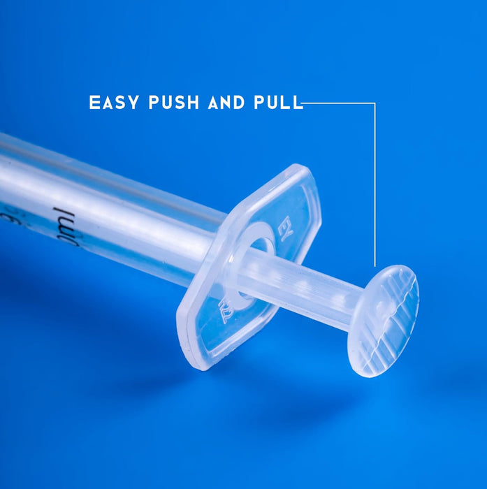 Disposable syringe x 100pack 1ml/cc Luer Lock Syirnge with Cap，Individual Packing
