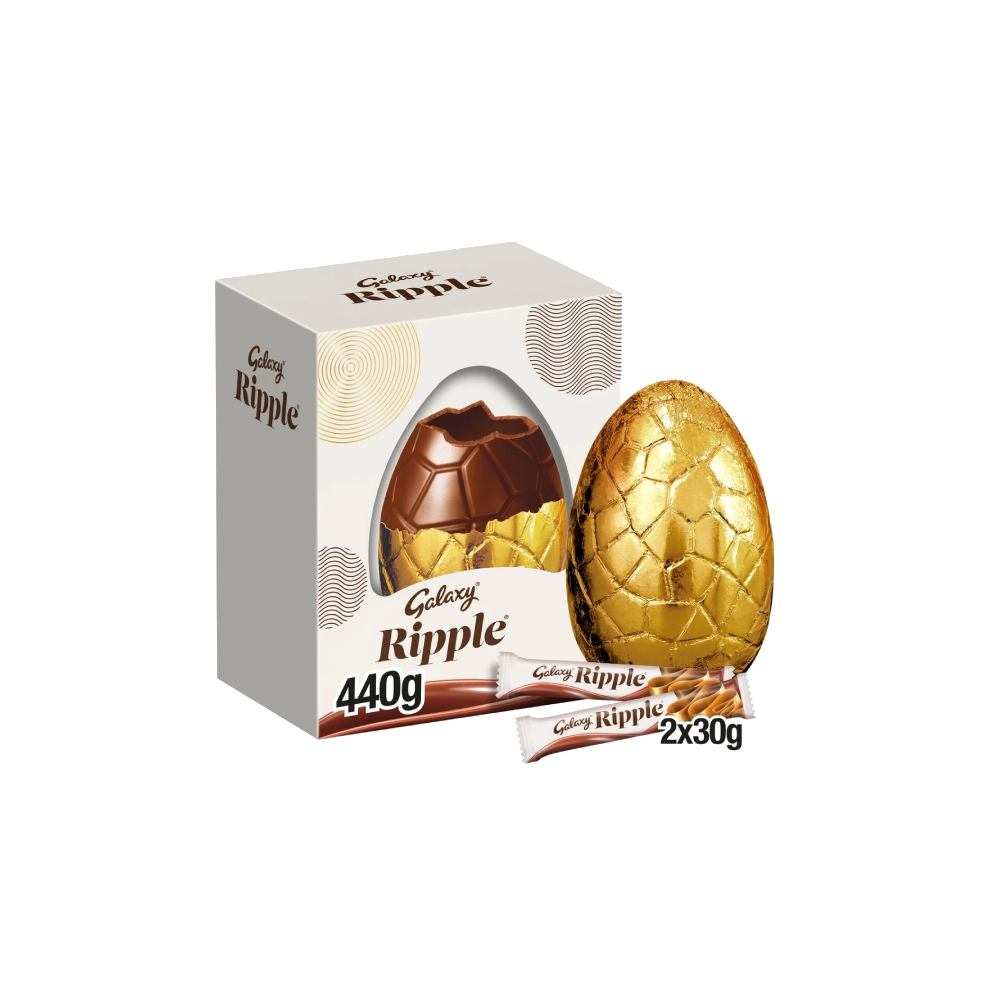 Galaxy Ripple Milk Chocolate Giant Easter Egg (440g)