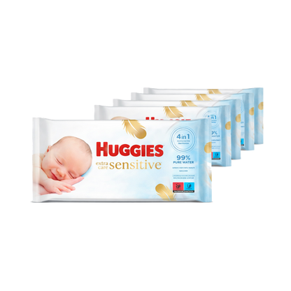Huggies Pure ‘Extra Care' Baby Wipes (6x56) (336 Wipes)