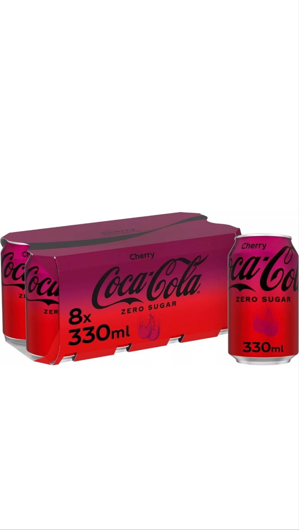 24 X 330ml  Coca-Cola Zero Sugar Cherry rrp £14.99 sale price £5.99 BBE 30-11-2025