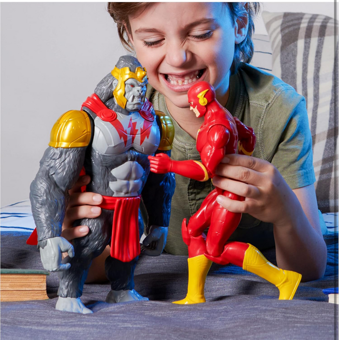 DC Comics, Batman vs. Gorilla Grodd 4-Pack, 30-cm Action Figures (Batman, The Flash, Gorilla Grodd, King Shark), Kids’ Toys for Boys and Girls Aged 3 and Up