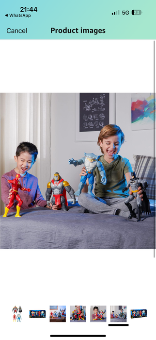 DC Comics, Batman vs. Gorilla Grodd 4-Pack, 30-cm Action Figures (Batman, The Flash, Gorilla Grodd, King Shark), Kids’ Toys for Boys and Girls Aged 3 and Up
