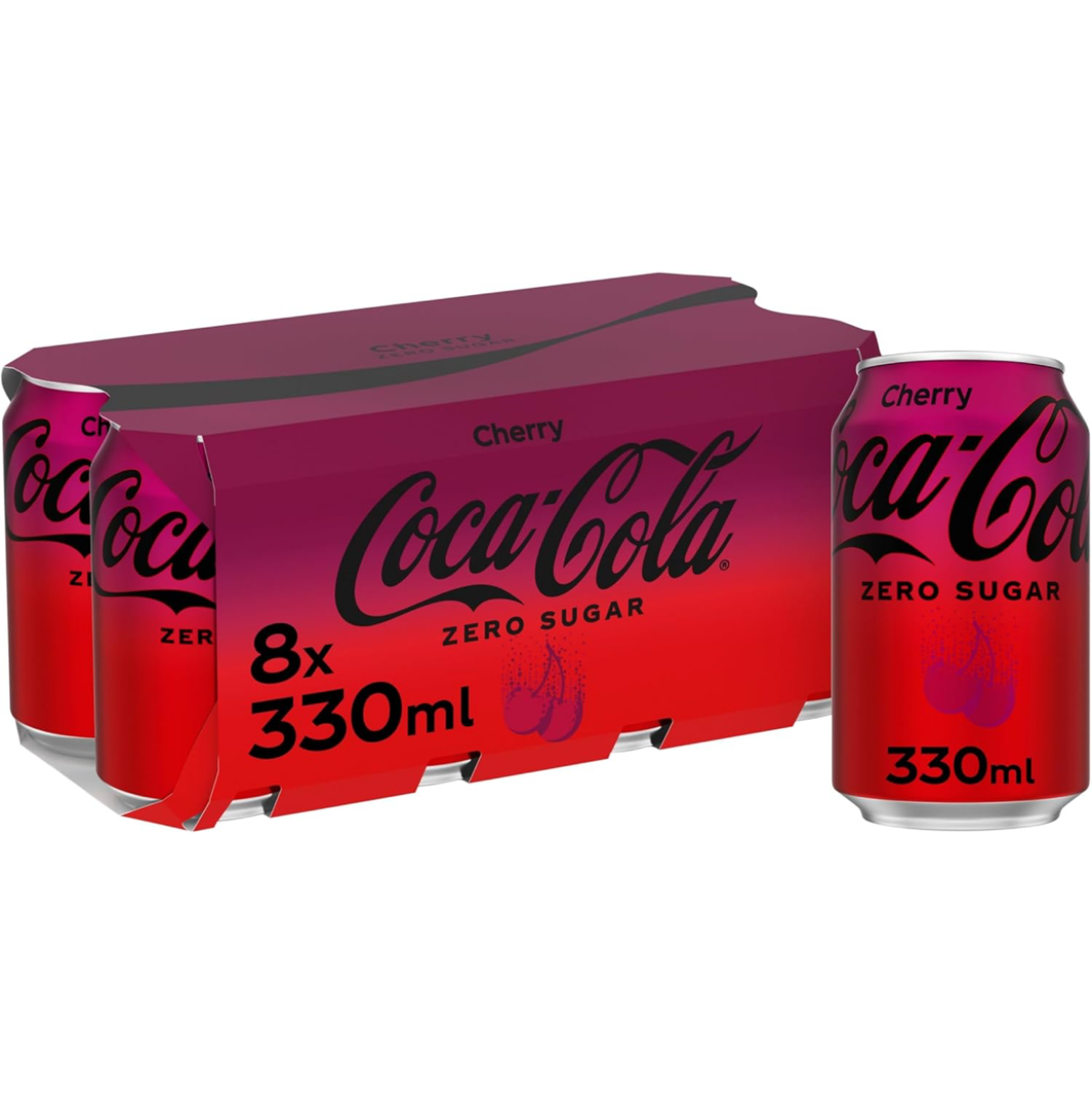 Job Lot of Coke Zero (Lemon & Cherry) 8-Pack Cans - £1.25 per Pack! Pallet Deals Available - Short Dated (BBE 31/03/25)