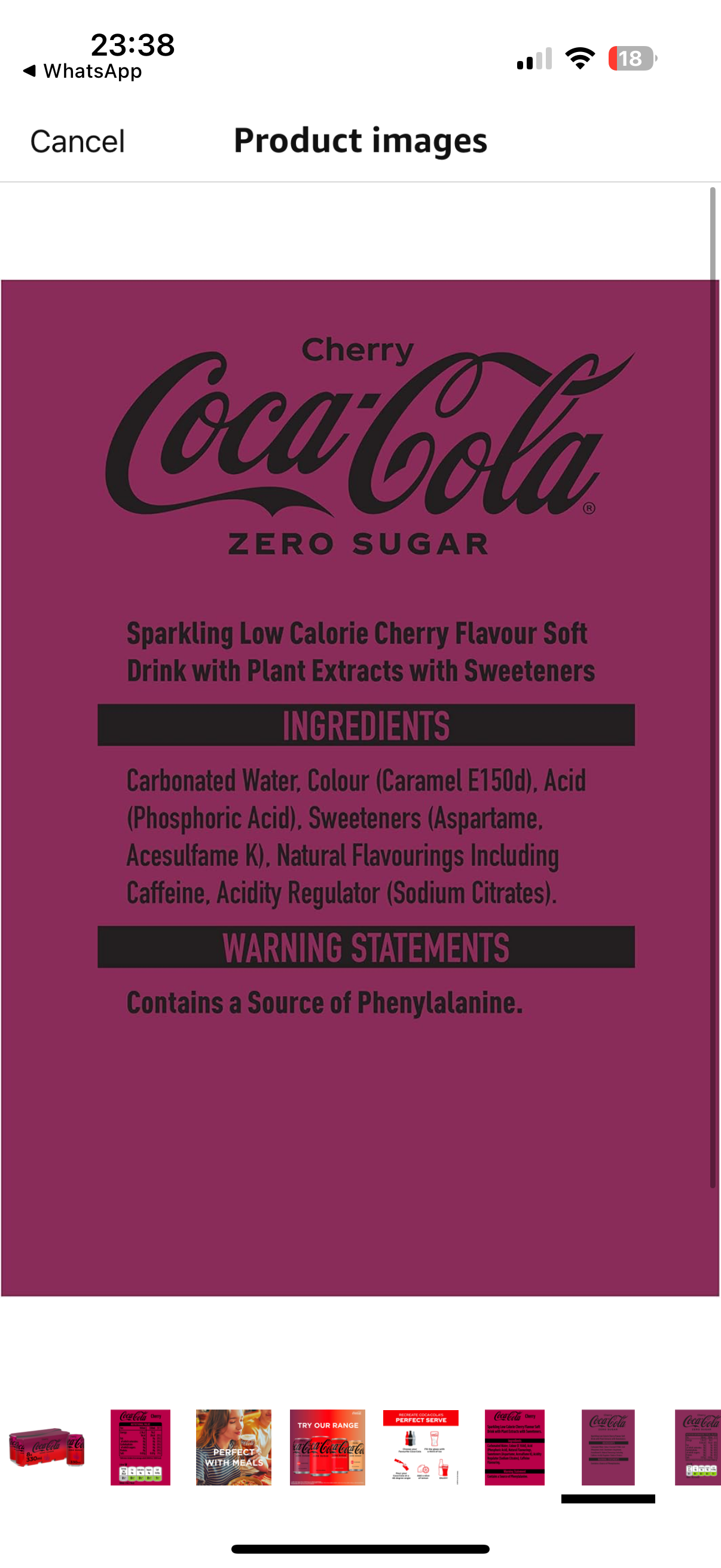Job Lot of Coke Zero (Lemon & Cherry) 8-Pack Cans - £1.25 per Pack! Pallet Deals Available - Short Dated (BBE 31/03/25)
