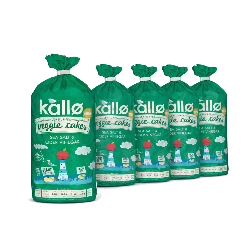 Kallo Salt and Vinegar Veggie Cakes (5x122g)