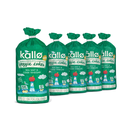 Kallo Salt and Vinegar Veggie Cakes (5x122g)