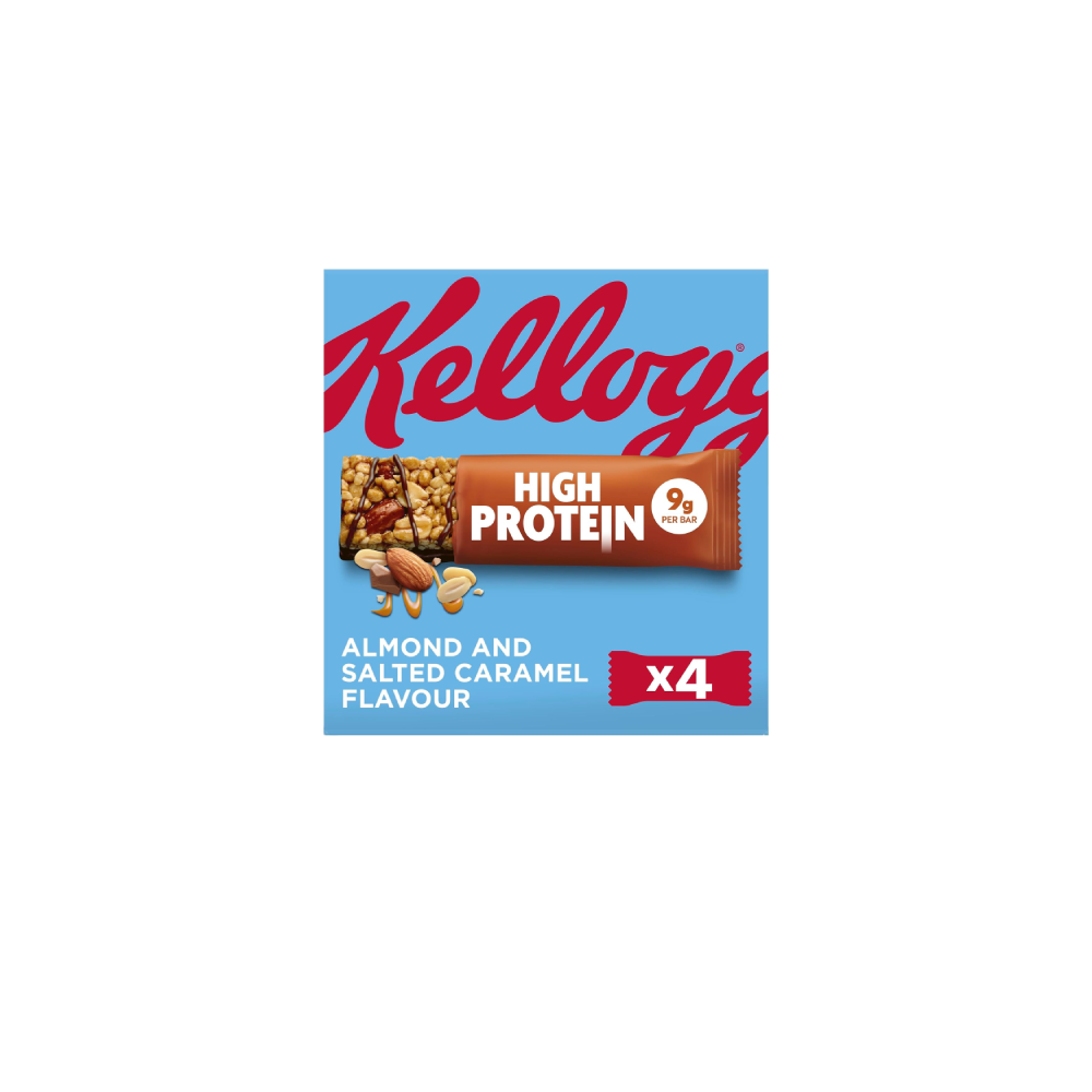 Kellogg's High Protein Almond & Salted Caramel Snack Bars (4x35g)