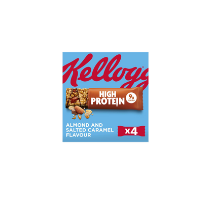 Kellogg's High Protein Almond & Salted Caramel Snack Bars (4x35g)