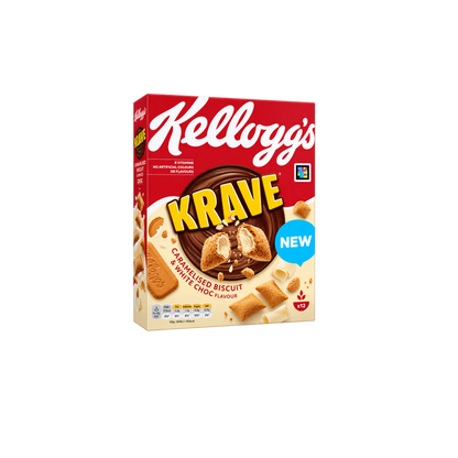 Kellog's Krave Caramelised Biscuit & White Chocolate Flavour (650g)
