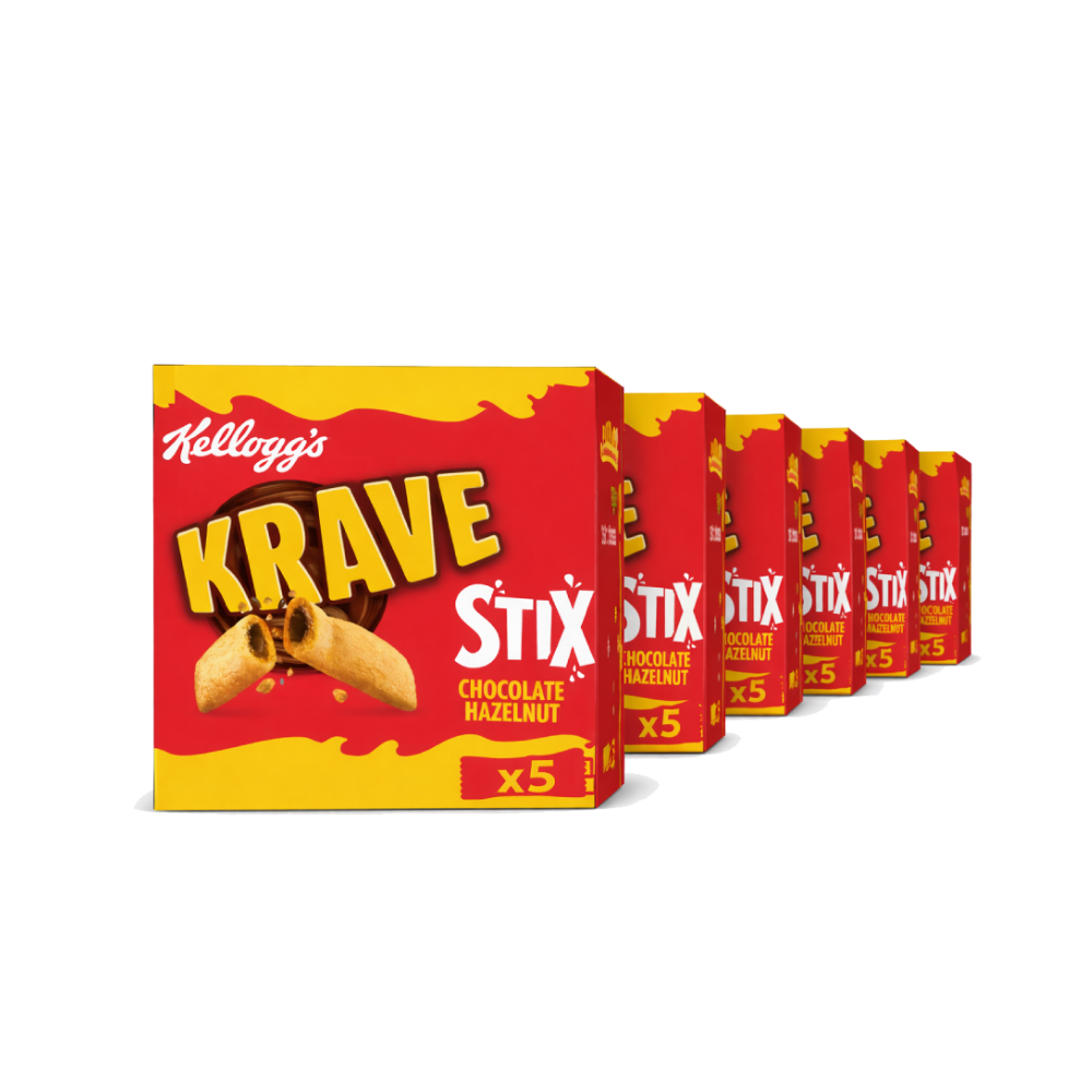Kellogg's Krave Stixs Chocolate Hazelnut (6x20.5g)