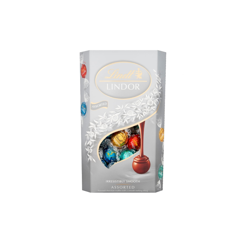 Lindt Lindor Silver Assorted Chocolate Truffles (600g)