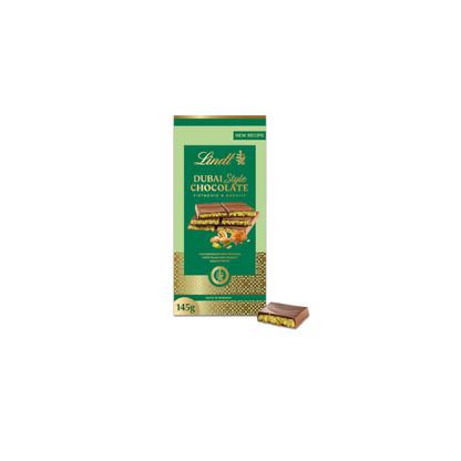 Lindt Dubai Style Chocolate Pistachio & Kadayif Bar (145g)