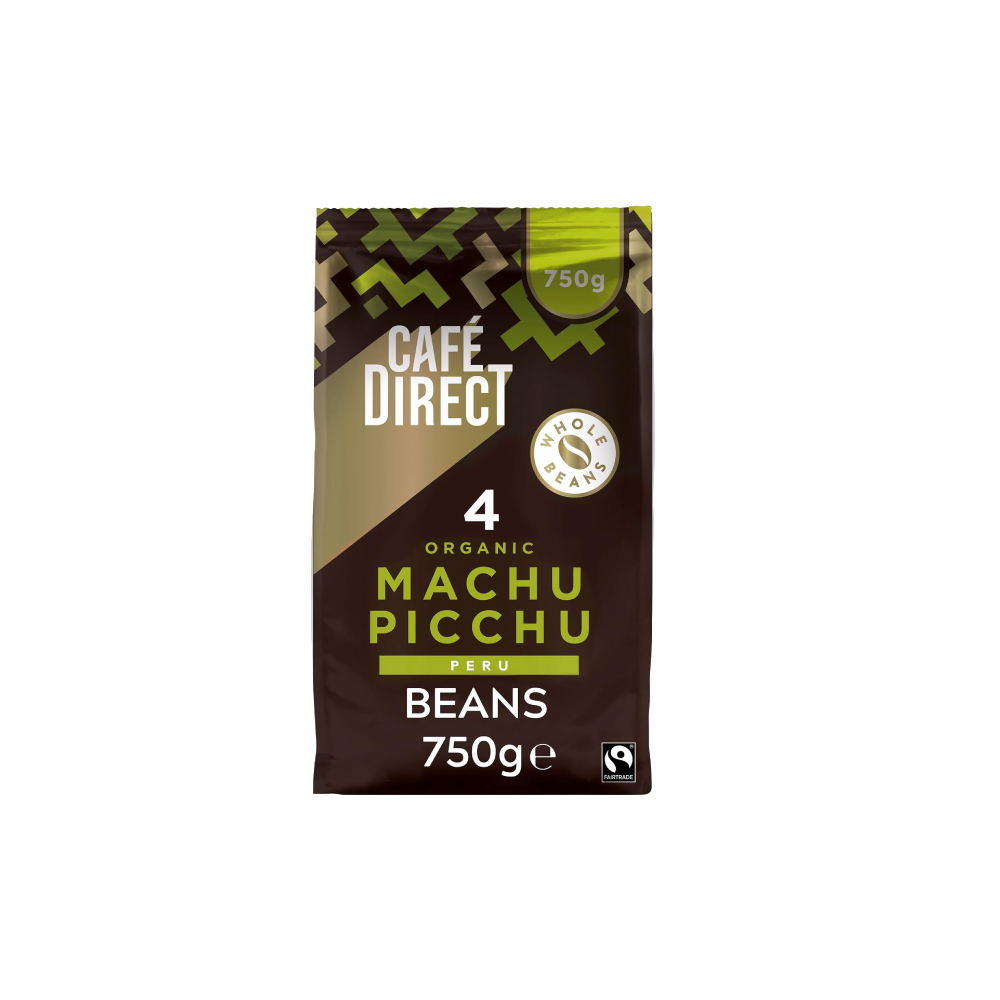 Cafédirect Machu Picchu Coffee Beans - Medium-Dark Roast Arabica Coffee Beans (750g)
