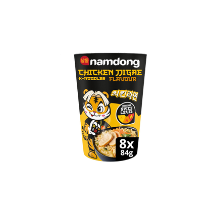 Namdong Chicken Jjigae Korean Instant Noodles with Chilli Mix (8x84g)