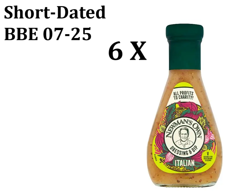6 X Newman's Own Italian Dressing  BBE 07-25 RRP £24.99 Sale price £6.99