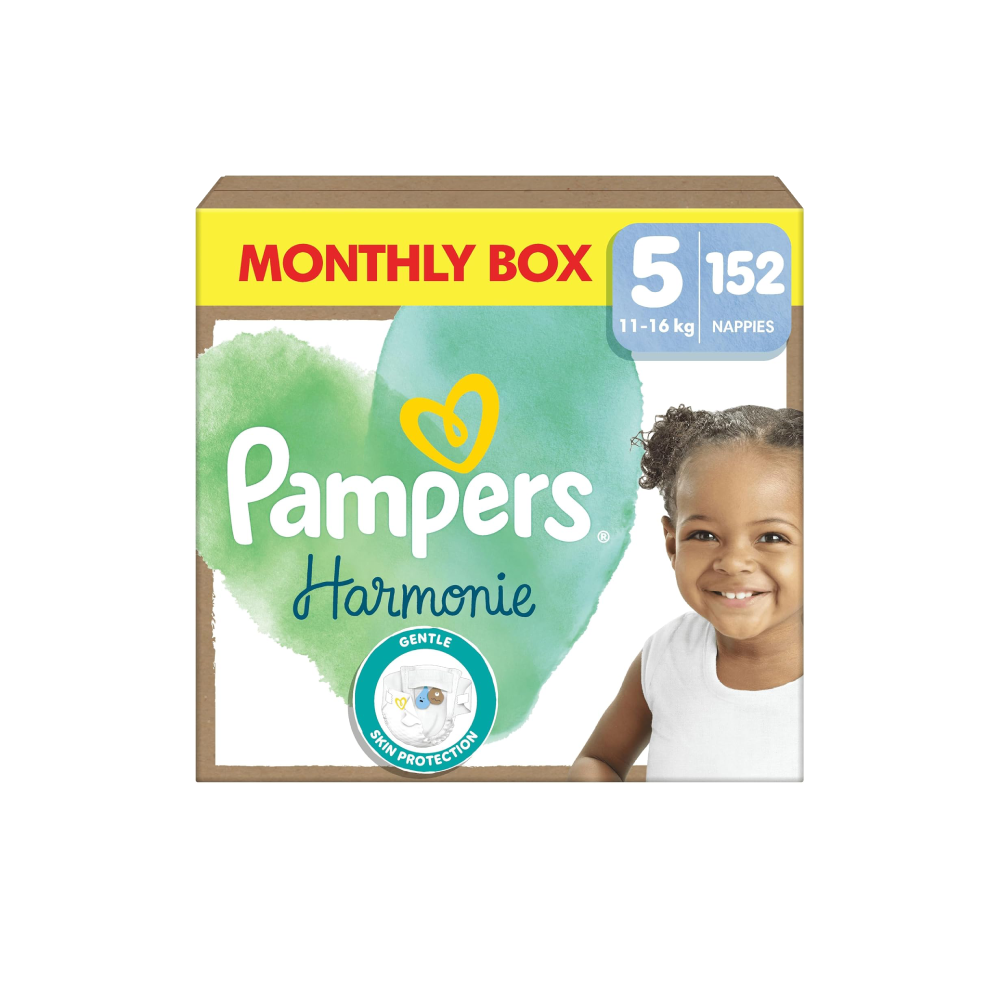 Pampers Harmonie Nappies Size 5 Monthly Box