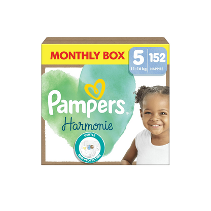 Pampers Harmonie Nappies Size 5 Monthly Box