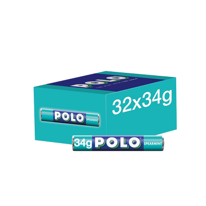 Polo Spearmint Mints Tubes (32x34g)