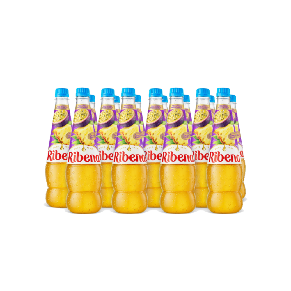 Ribena Pineapple and Passion Fruit Juice Drink (12x850ml)